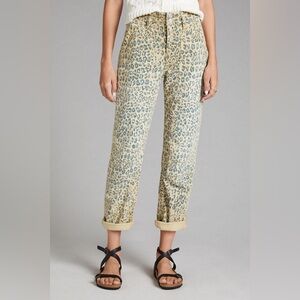 Pilcro Leopard-Print Wanderer Jeans